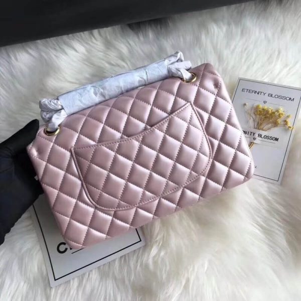 Replica Chanel Pink Gold 2.55 Lambskin Flap Bag - Medium - Image 2