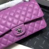 Best Replicas Bags - Purple Lambskin Chanel 2.55 Medium Flap Bag Replica Shop For Best Louis Vuitton LV Replica Bags With Cheap Price