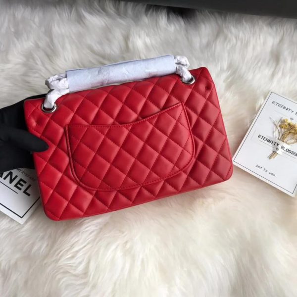 Replica Chanel 2.55 Red Lambskin Leather Medium Flap Bag - Image 7