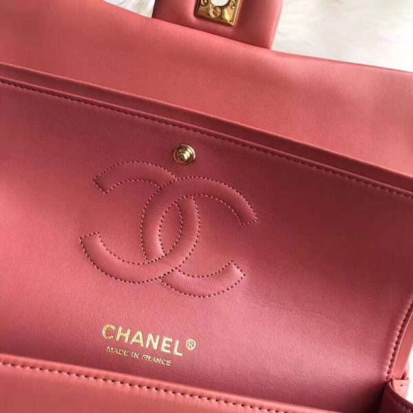 Replica Chanel 1112 Rose Quartz 2.55 Lambskin Flap Bag - Image 9