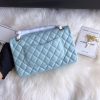 Best Replicas Bags - Tiffany Blue Chanel 2.55 Lambskin Leather Replica Flap Bag Shop For Best Louis Vuitton LV Replica Bags With Cheap Price