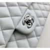 Best Replicas Bags - White Chanel 2.55 Flap Bag - Medium Lambskin Leather Replica Shop For Best Louis Vuitton LV Replica Bags With Cheap Price