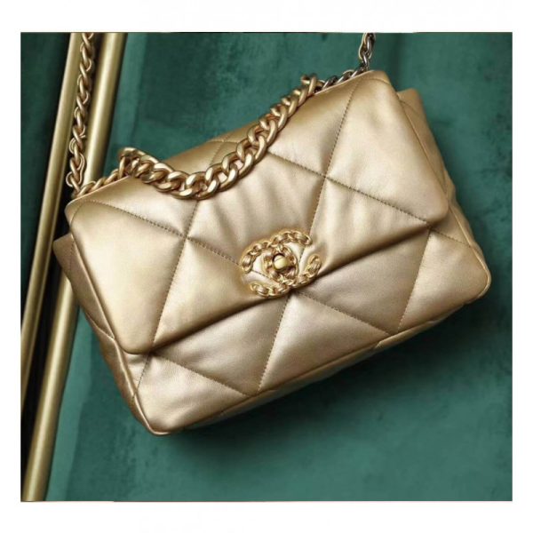Chanel 19 Replica Flap Bag Gold - As1160 | Stylish Luxury Design - Image 4