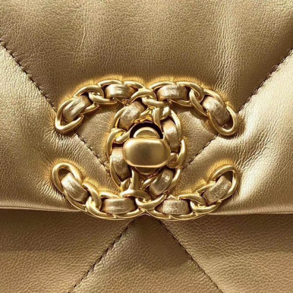Chanel 19 Replica Flap Bag Gold - As1160 | Stylish Luxury Design - Image 10