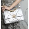 Best Replicas Bags - Replica Chanel 19 Flap Bag - Silver AS1160 Shop For Best Louis Vuitton LV Replica Bags With Cheap Price
