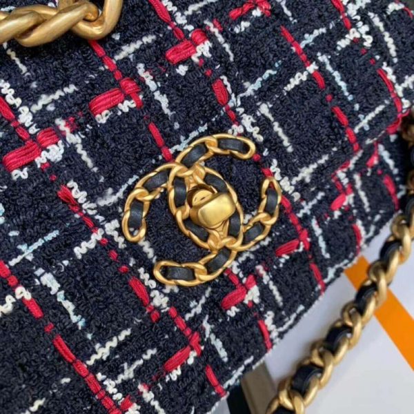 Chanel 19 Tweed Flap Bag Replica - Classic Elegance - Image 8
