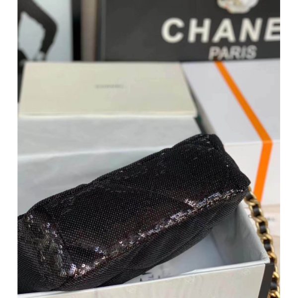 Replica Chanel 19 Flap Bag - Tweed & Sequins Design - Image 4