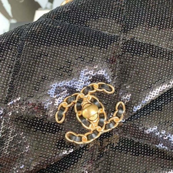 Replica Chanel 19 Flap Bag - Tweed & Sequins Design - Image 5