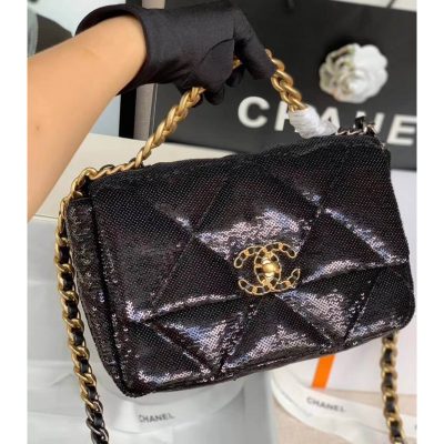 Replica Chanel 19 Flap Bag - Tweed & Sequins Design