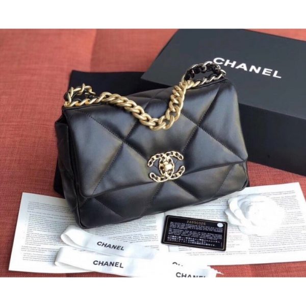 Chanel 19 Lambskin Flap Bag Replica - As1160 Luxury Design - Image 3
