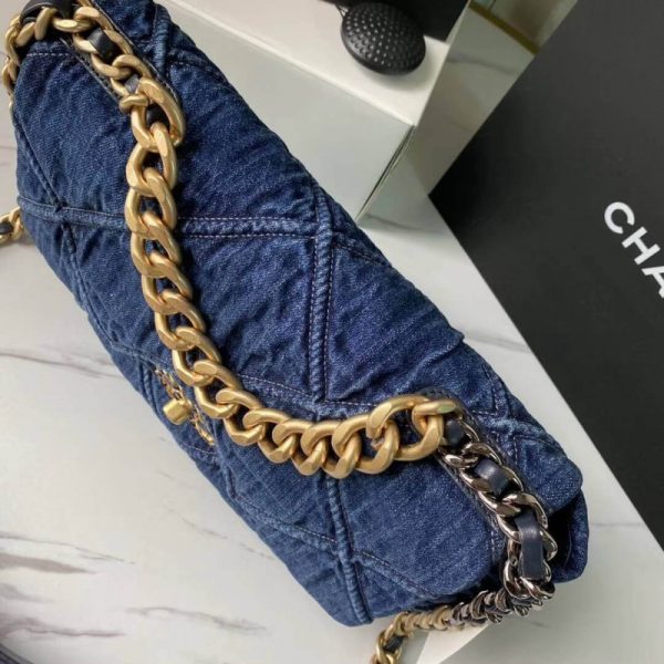 Chanel 19 Large Denim Flap Bag | Replica AS1161 | Fashion Essential - Image 2