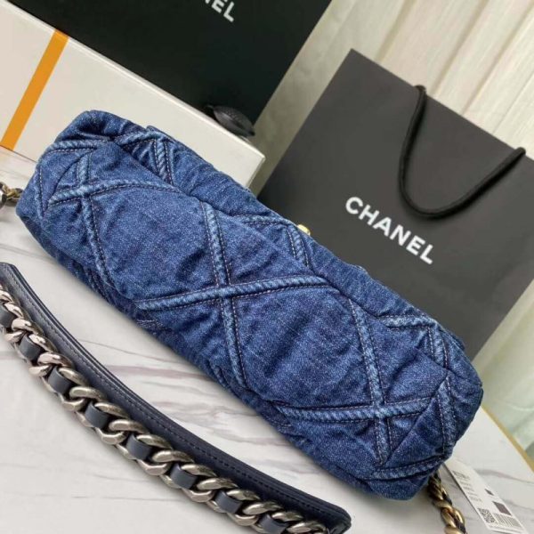 Chanel 19 Large Denim Flap Bag | Replica AS1161 | Fashion Essential - Image 4