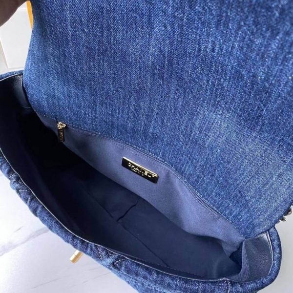 Chanel 19 Large Denim Flap Bag | Replica AS1161 | Fashion Essential - Image 9