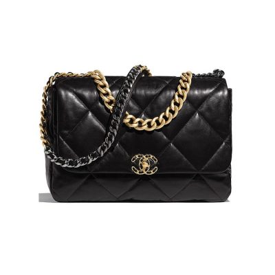 Chanel 19 Large Lambskin Flap Bag Replica - Elegant Design