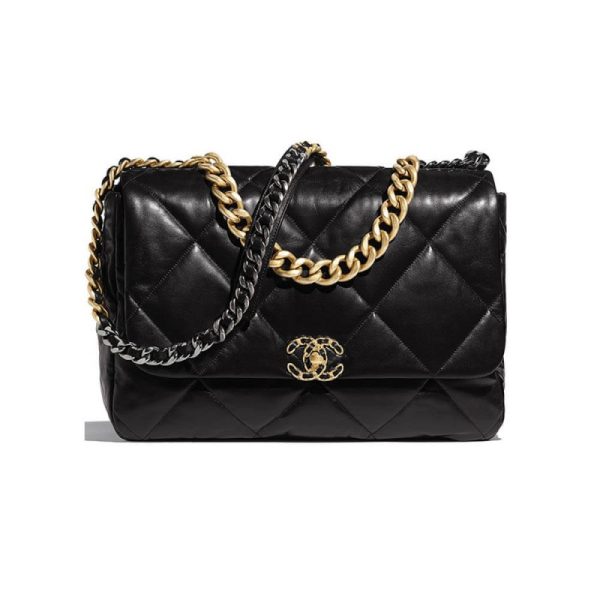 Chanel 19 Large Lambskin Flap Bag Replica - Elegant Design