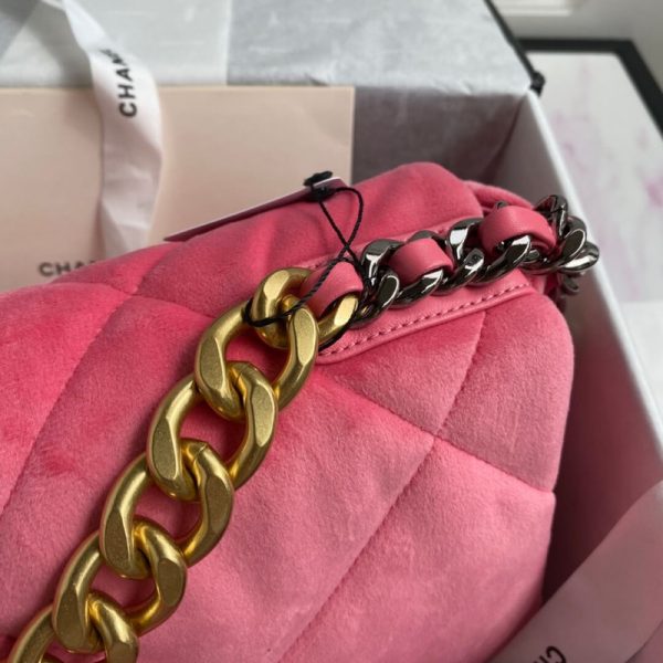 Replica Chanel 19 Velvet Flap Bag – Large As1161 – Luxe Style - Image 4