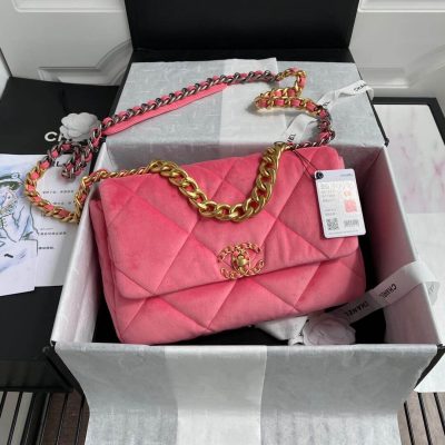 Replica Chanel 19 Velvet Flap Bag – Large As1161 – Luxe Style