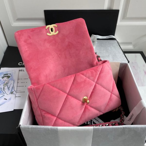 Replica Chanel 19 Velvet Flap Bag – Large As1161 – Luxe Style - Image 7