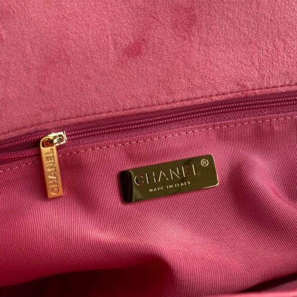 Replica Chanel 19 Velvet Flap Bag – Large As1161 – Luxe Style - Image 9