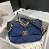 Best Replicas Bags - Chanel 19 Small Flap Bag Replica - Denim As1160 Shop For Best Louis Vuitton LV Replica Bags With Cheap Price