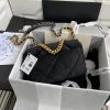 Best Replicas Bags - Chanel 19 Small Velvet Flap Bag Replica – As1160 Shop For Best Louis Vuitton LV Replica Bags With Cheap Price