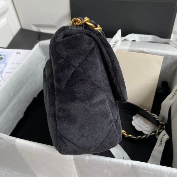 Chanel 19 Small Velvet Flap Bag Replica – As1160 - Image 5