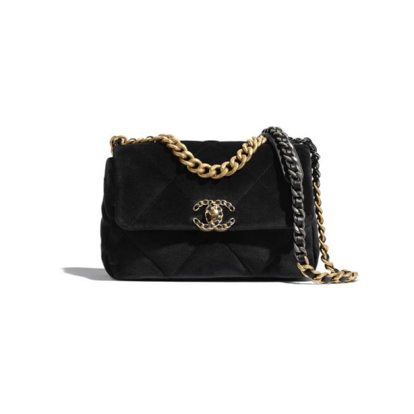 Chanel 19 Small Velvet Flap Bag Replica – As1160