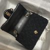 Best Replicas Bags - Replica Chanel Black Tweed Classic Flap Bag 20Cm 1116 Shop For Best Louis Vuitton LV Replica Bags With Cheap Price