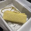 Best Replicas Bags - Yellow Tweed Replica Chanel 20Cm Classic Flap Bag 1116 Shop For Best Louis Vuitton LV Replica Bags With Cheap Price