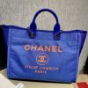 Best Replicas Bags - Replica Chanel 21S Deauville Blue Orange Large Tote Bag Shop For Best Louis Vuitton LV Replica Bags With Cheap Price