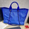 Best Replicas Bags - Replica Chanel 21S Deauville Blue Orange Large Tote Bag Shop For Best Louis Vuitton LV Replica Bags With Cheap Price