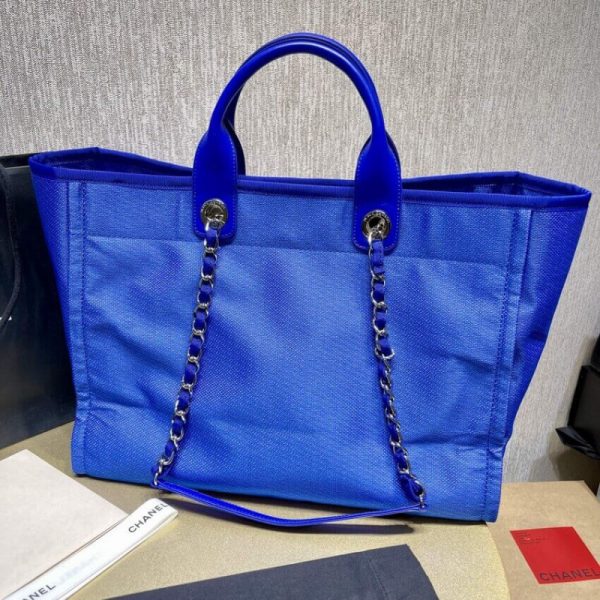 Replica Chanel 21S Deauville Blue Orange Large Tote Bag - Image 3
