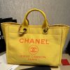 Best Replicas Bags - Replica Chanel Deauville Orange Yellow Large Shopping Bag Shop For Best Louis Vuitton LV Replica Bags With Cheap Price