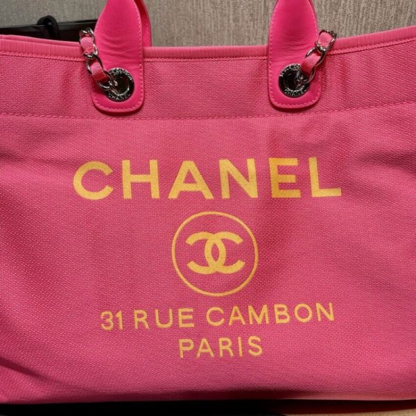 Chanel 21S Peachblow Yellow Large Replica Shopping Bag A66941 - Image 3