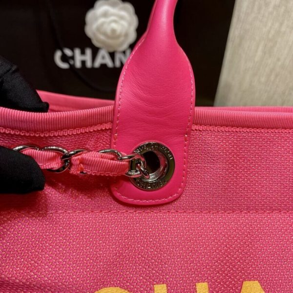 Chanel 21S Peachblow Yellow Large Replica Shopping Bag A66941 - Image 6