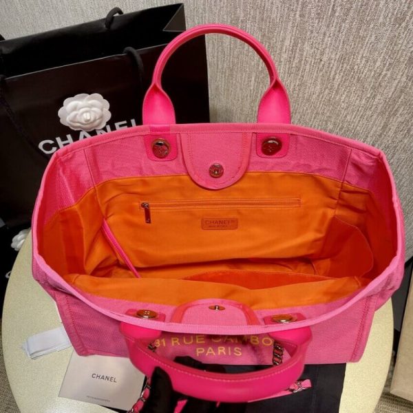 Chanel 21S Peachblow Yellow Large Replica Shopping Bag A66941 - Image 7