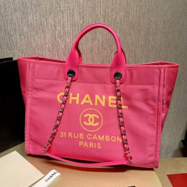 Chanel 21S Peachblow Yellow Large Replica Shopping Bag A66941