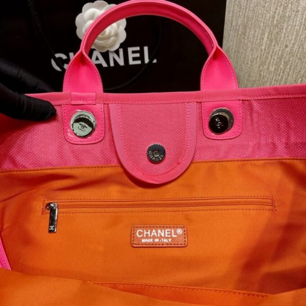 Chanel 21S Peachblow Yellow Large Replica Shopping Bag A66941 - Image 8