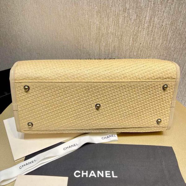 Chanel 21S Deauville Large Leather Woven Chain Shopping Bag Replica - Image 10