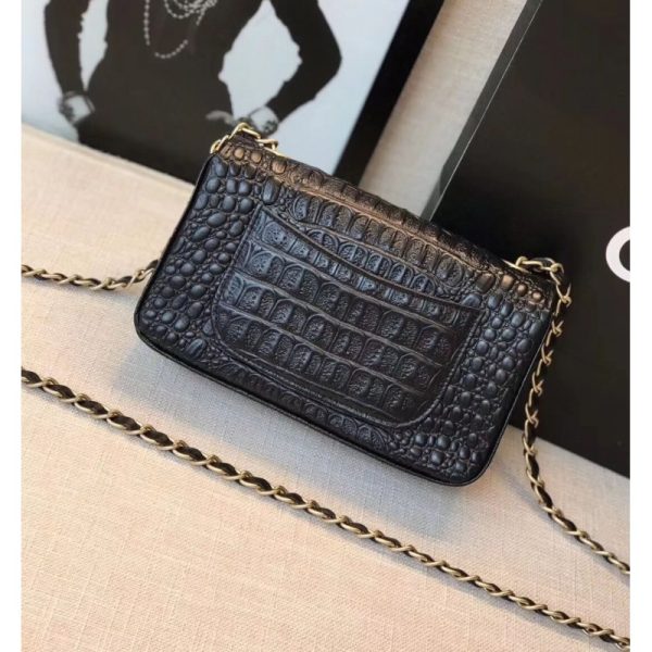 Replica Chanel Alligator Flap Classic Bag 1116 - Image 2