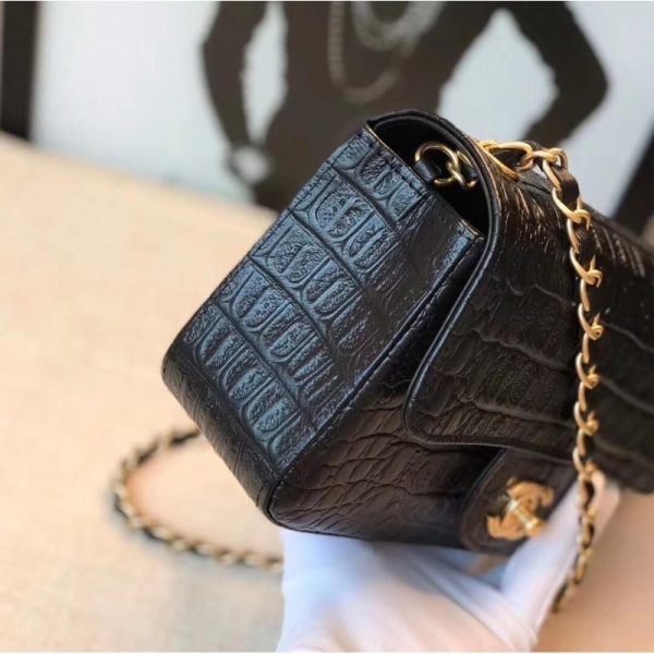 Replica Chanel Alligator Flap Classic Bag 1116 - Image 3