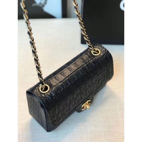 Replica Chanel Alligator Flap Classic Bag 1116 - Image 5