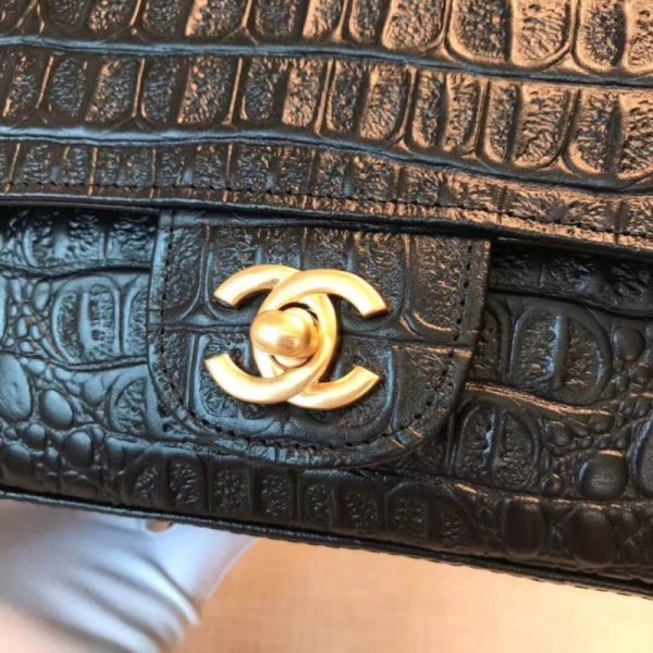 Replica Chanel Alligator Flap Classic Bag 1116 - Image 6