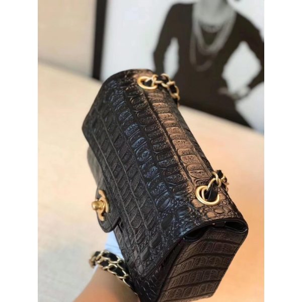 Replica Chanel Alligator Flap Classic Bag 1116 - Image 7