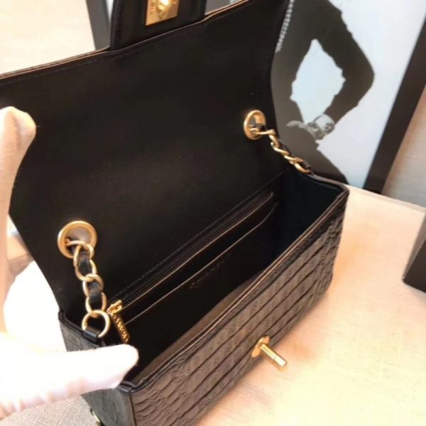 Replica Chanel Alligator Flap Classic Bag 1116 - Image 9