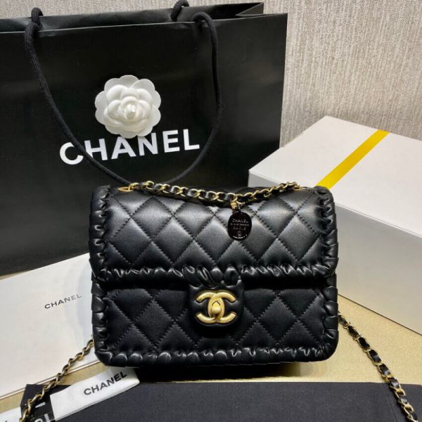 Chanel Replica Braided Calfskin Flap Bag AS6075 - Image 2