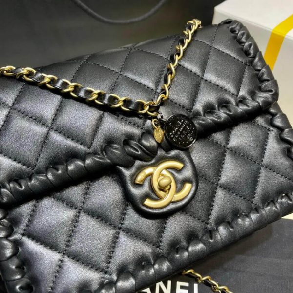 Chanel Replica Braided Calfskin Flap Bag AS6075 - Image 4
