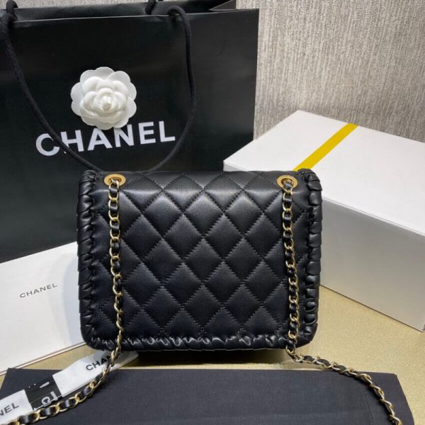 Chanel Replica Braided Calfskin Flap Bag AS6075 - Image 5