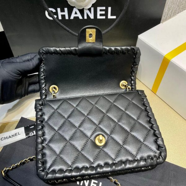 Chanel Replica Braided Calfskin Flap Bag AS6075 - Image 8