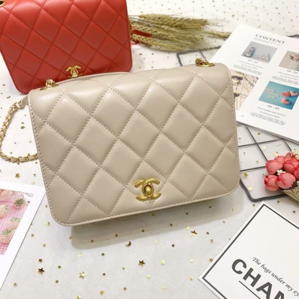 Replica Chanel Calf Leather Single Flap Bag – As8869 - Image 5